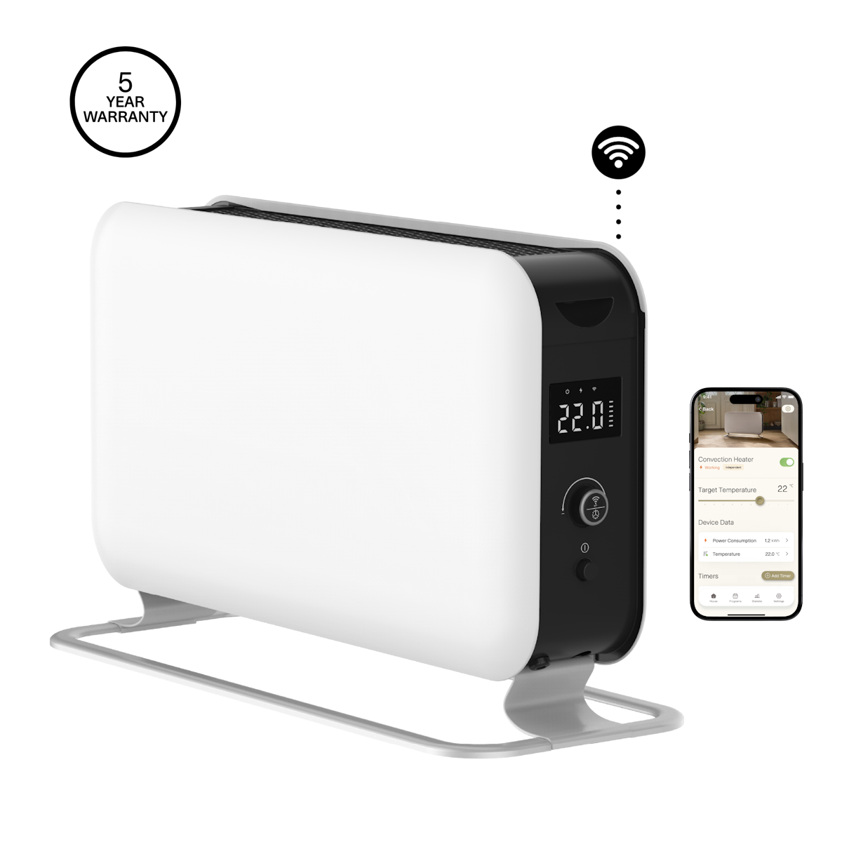 Chauffage portable Mill WiFi Max 1500W - blanc