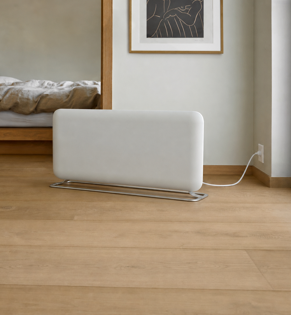 Mill Invisible Smart WiFi Panel Heater 1500W Dual Usage - white