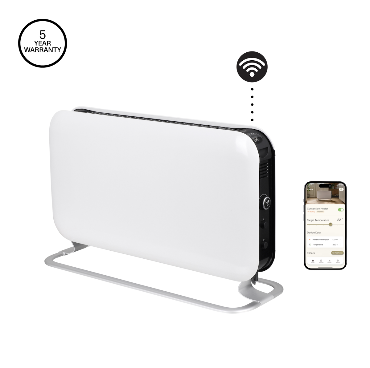 Mill WiFi Portable Heater 1200W - white