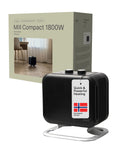 Termoventilatore compatto Mill 1800W - nero