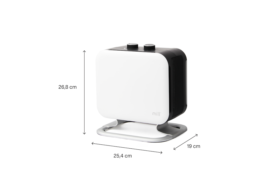 Radiateur soufflant compact Mill 1800W - blanc
